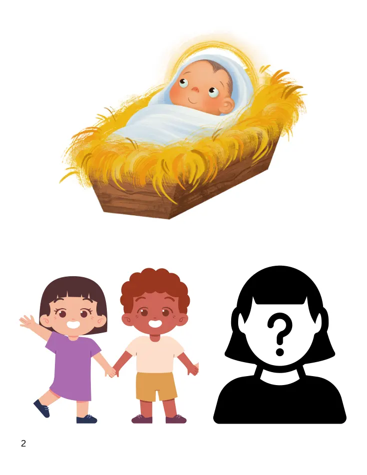 Sample page from Little Baby in a Manger