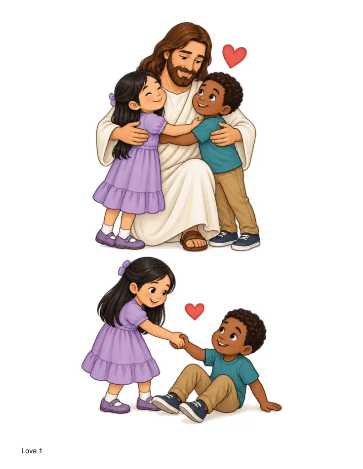 Sample page from Love One Another
