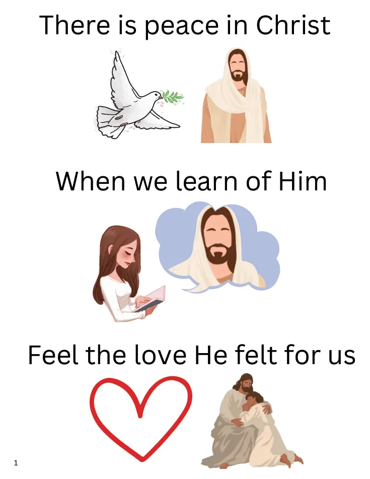 Sample page from Peace in Christ